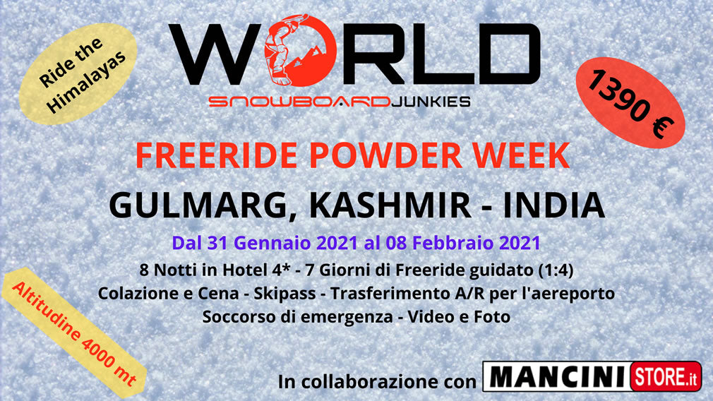 Camp Freeride Powder Mancini Store - India gennaio febbraio 2021