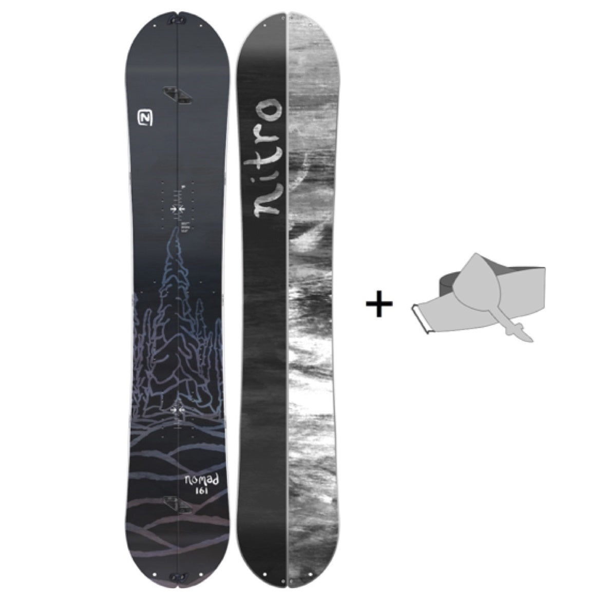 Nomad Kit Splitboard Tavola Splitboard + Pelli