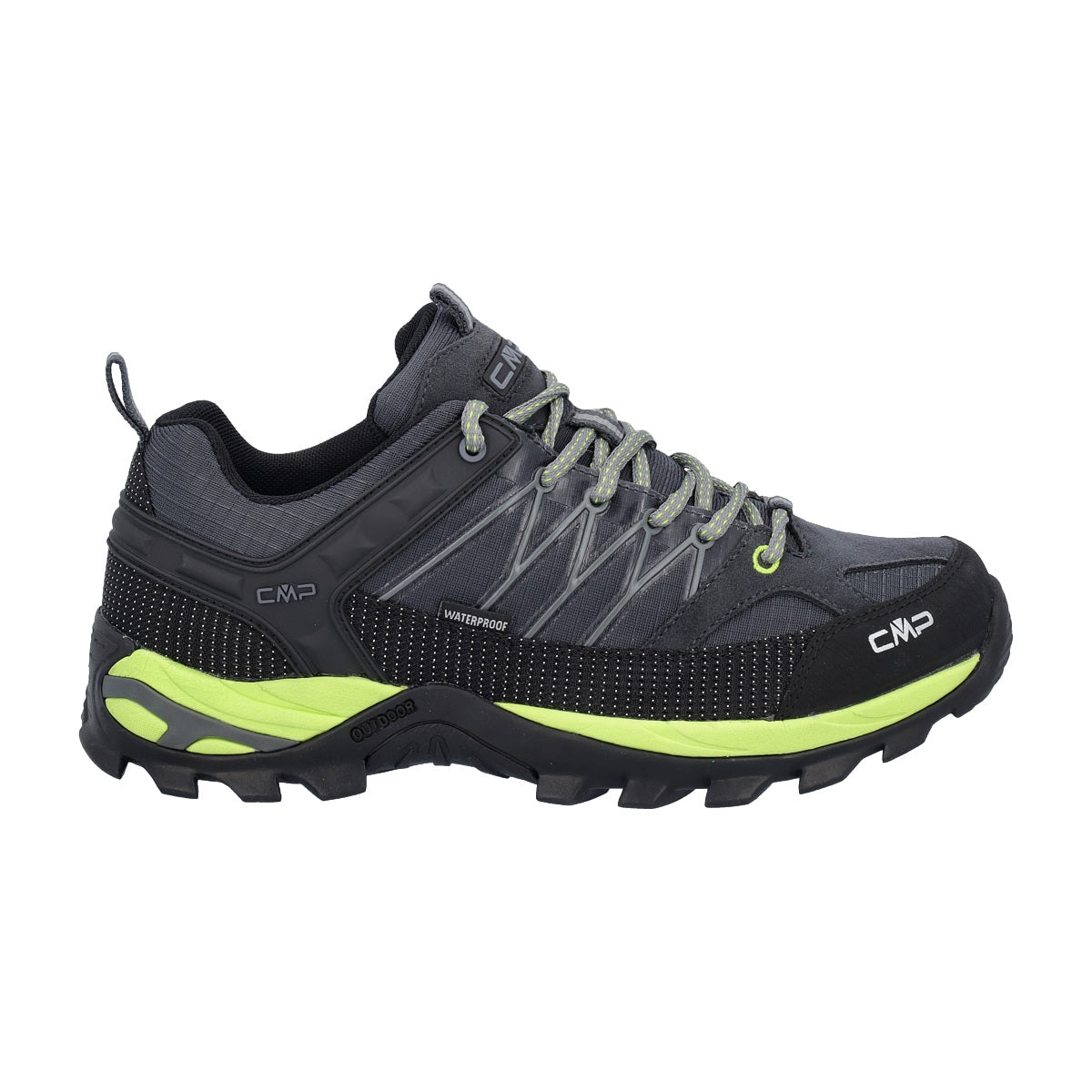 Rigel Low Trekking Scarpe Uomo Antracite Lime Green