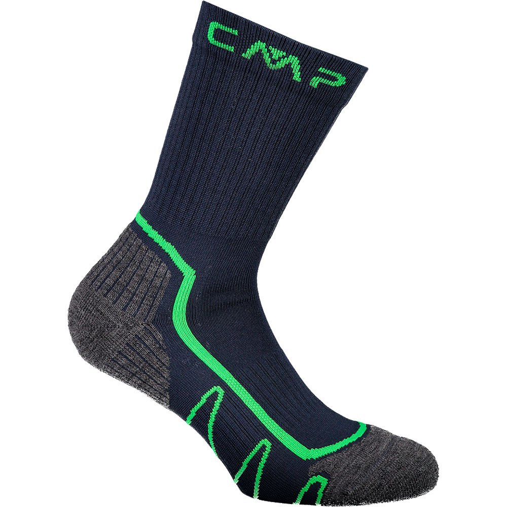 Kid Trekking Sock Poly Mid Calze Montagna Bambino Blue Verde