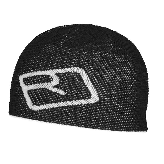 Merino Logo Knit Beanie Cappello Uomo Black Raven