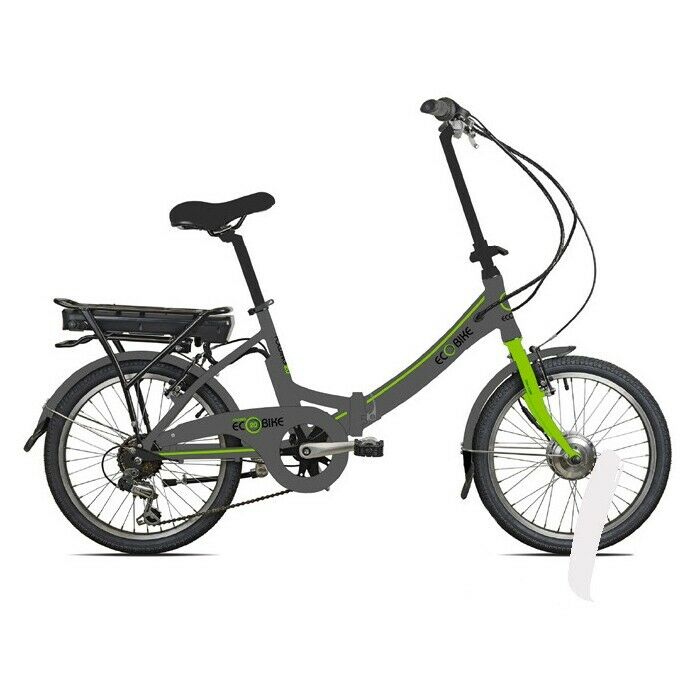 Torpado E-Bike 1281 Folding 20" Bicicletta Elettrica Pieghevole Grigio Verde