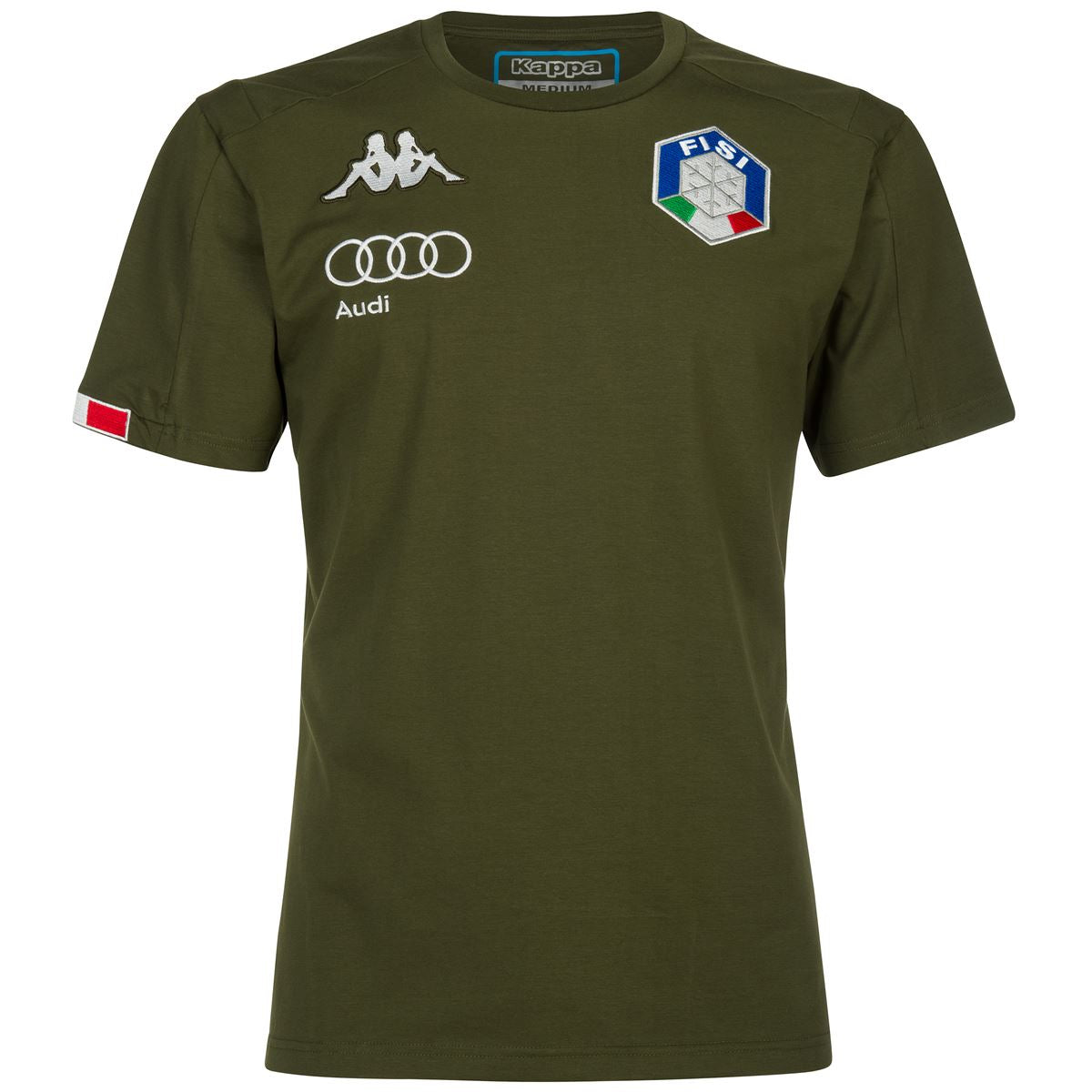 6 Cento Abou 3F FISI T-Shirt Unisex Verde Militare