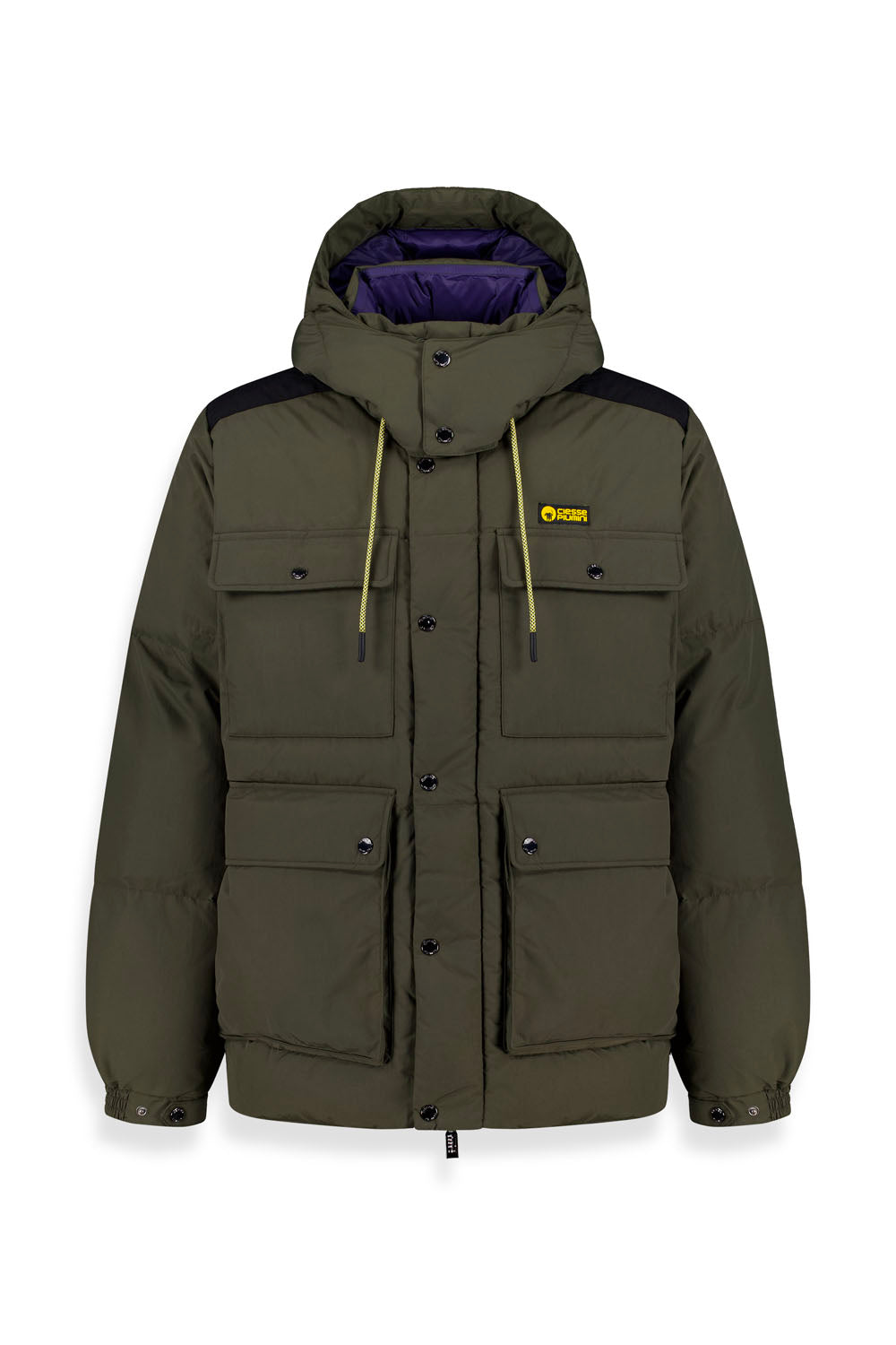 Alaska 4 Pocket Hooded Jacket Giacca Uomo Olive Night Eclipse