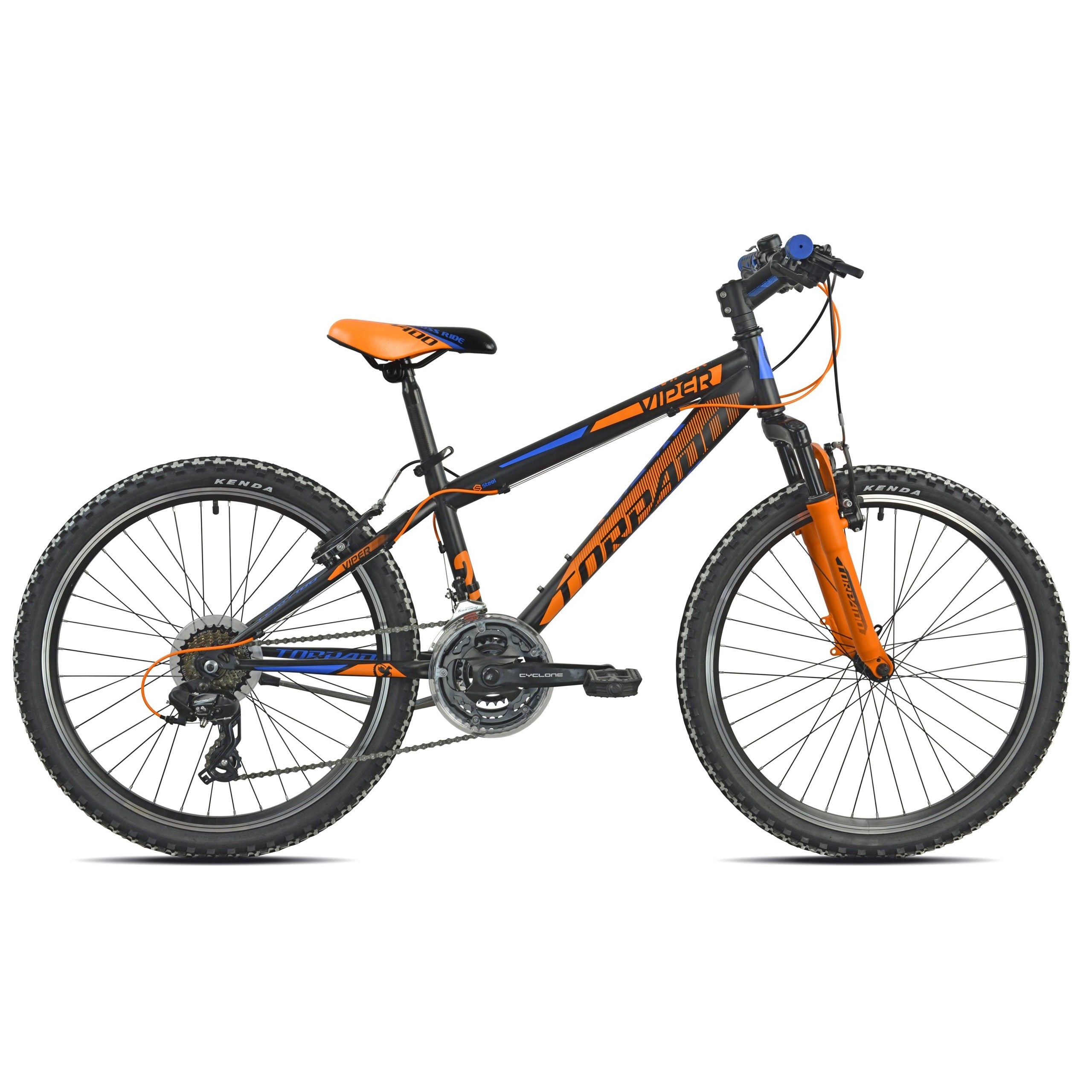 Torpado Viper T610 24" Bicicletta MTB Nero Arancio Blue