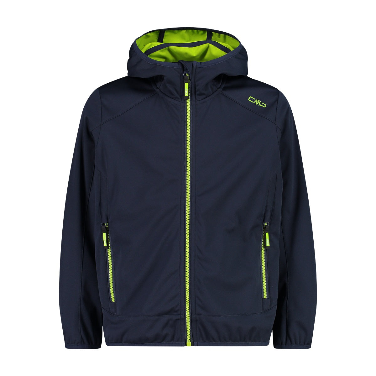 Kid Jkt Fix Hood Giacca Bambino Blue Lime