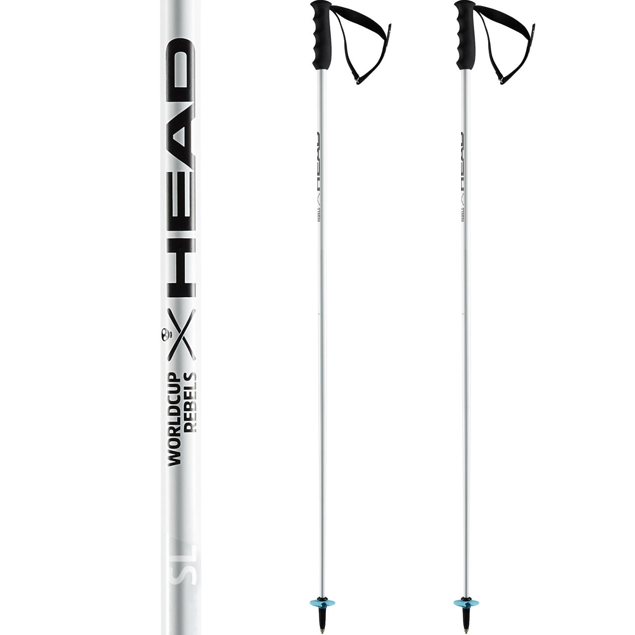 Worldcup SL Bastoncini Sci White Blue