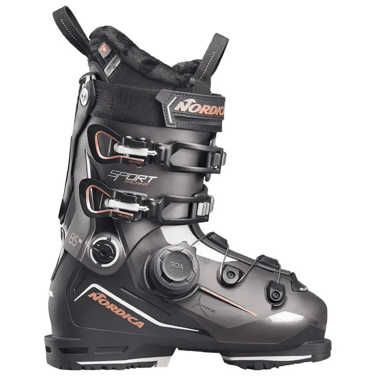 Sportmachine 3 85 W Boa Scarpone Sci Donna Bronzo Nero Rosa New 2027