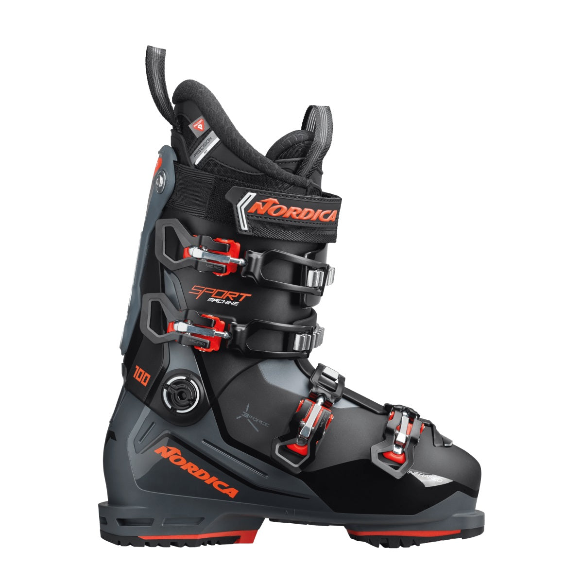 Sportmachine 3 100 GW Scarpone Sci Uomo Nero Antracite Rosso