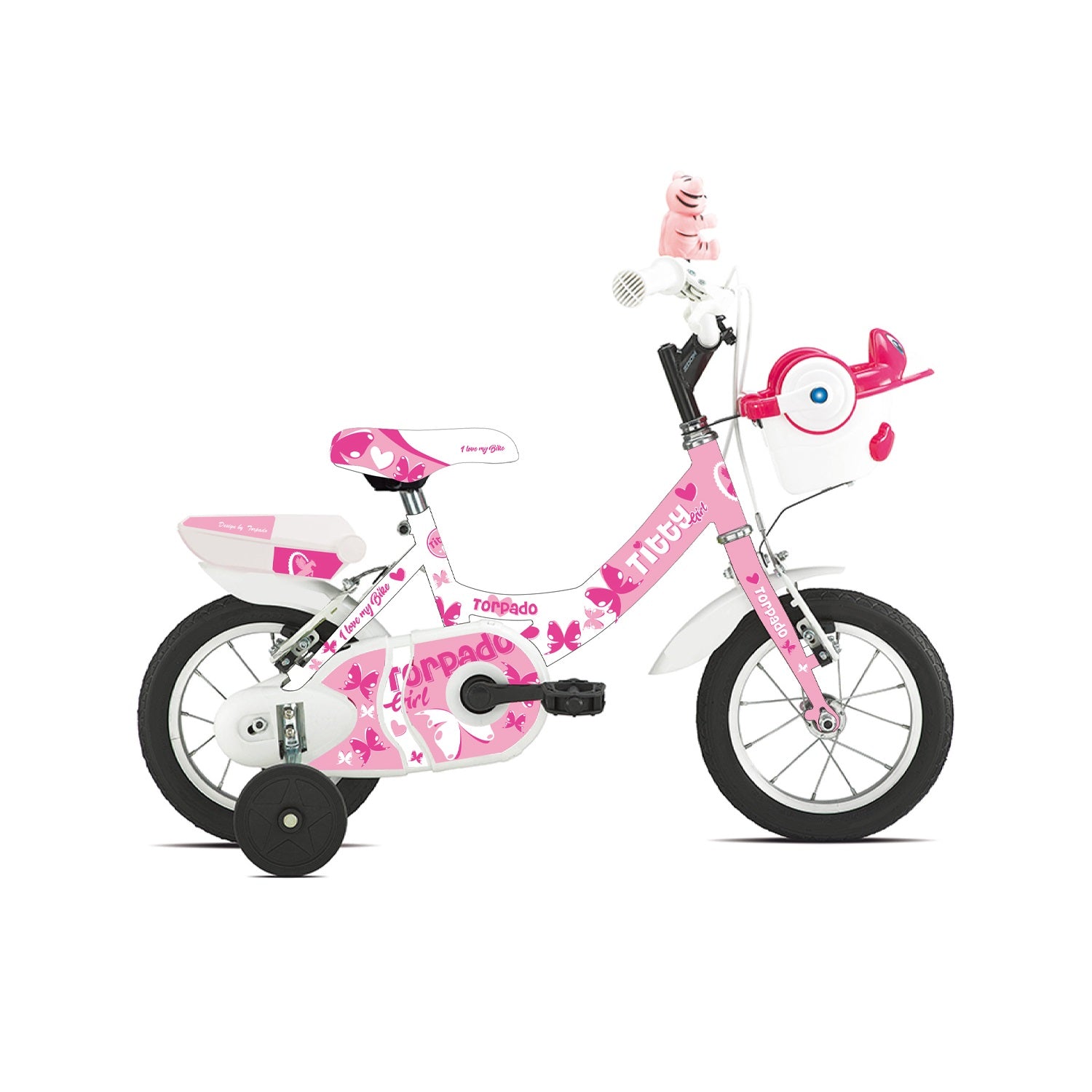 Titty T691 JR 12" Rosa Bicicletta Bambina