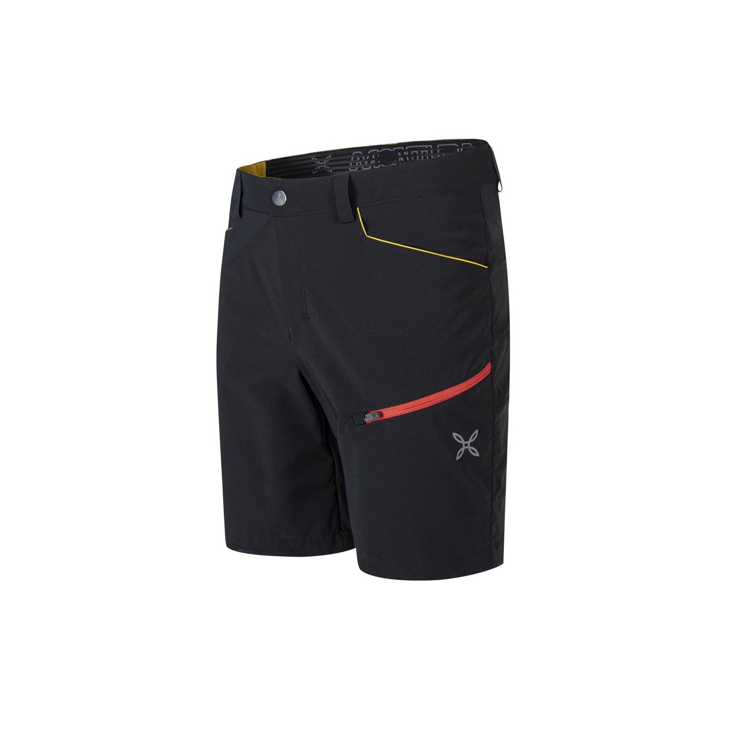 Strech Walk Bermuda Uomo Nero Tabacco