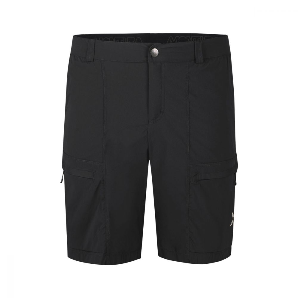Travel Bermuda Shorts Nero Montagna Uomo