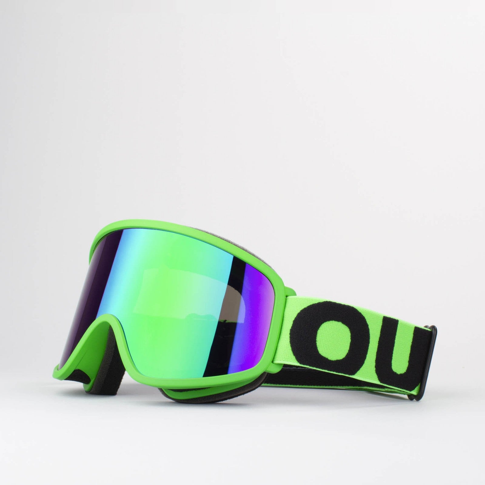 Flat Fluo Green Green MCI Maschera Snowboard