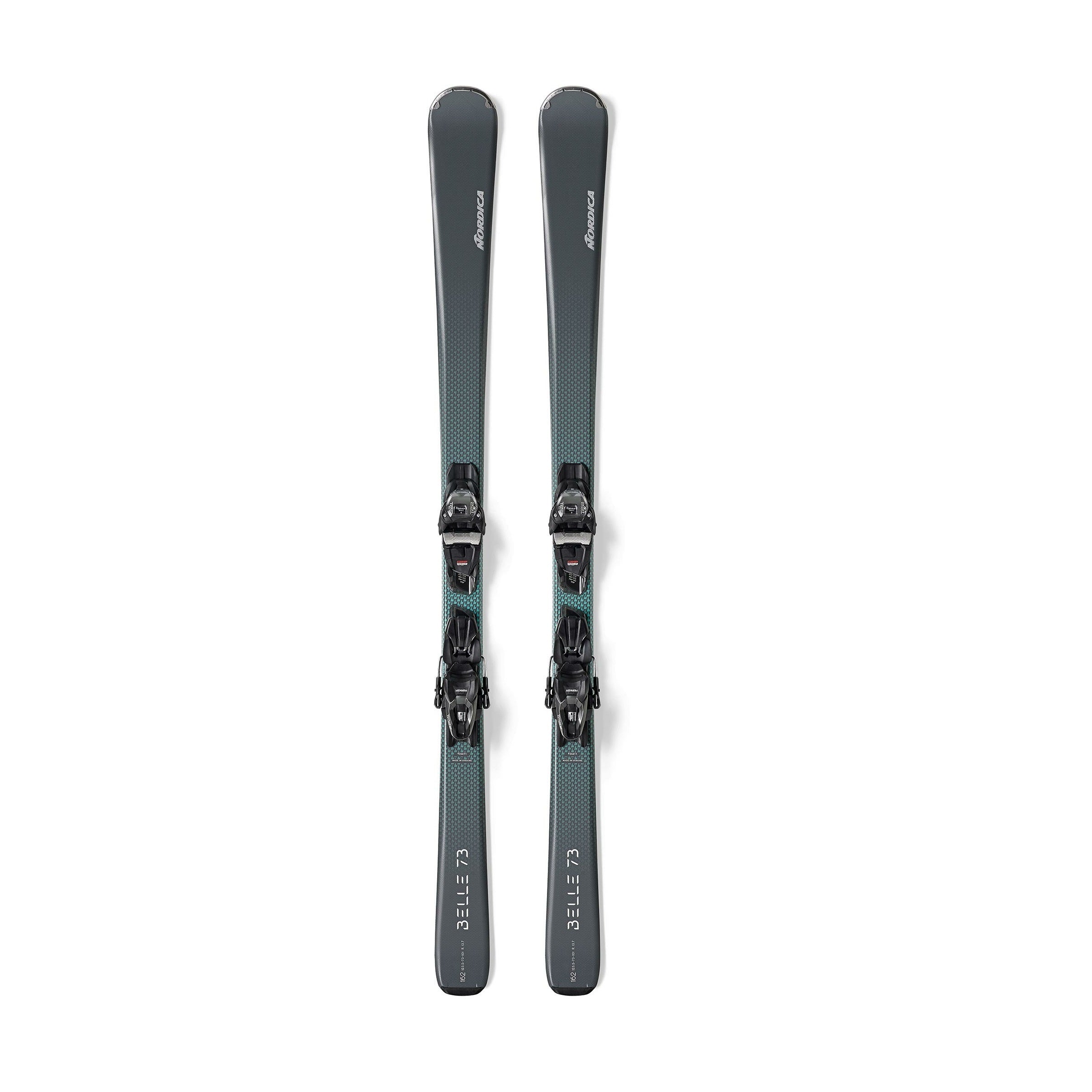 Belle 73 Sci Pista Donna Grey Aqua + Attacco TP2 Compact 10 FDT