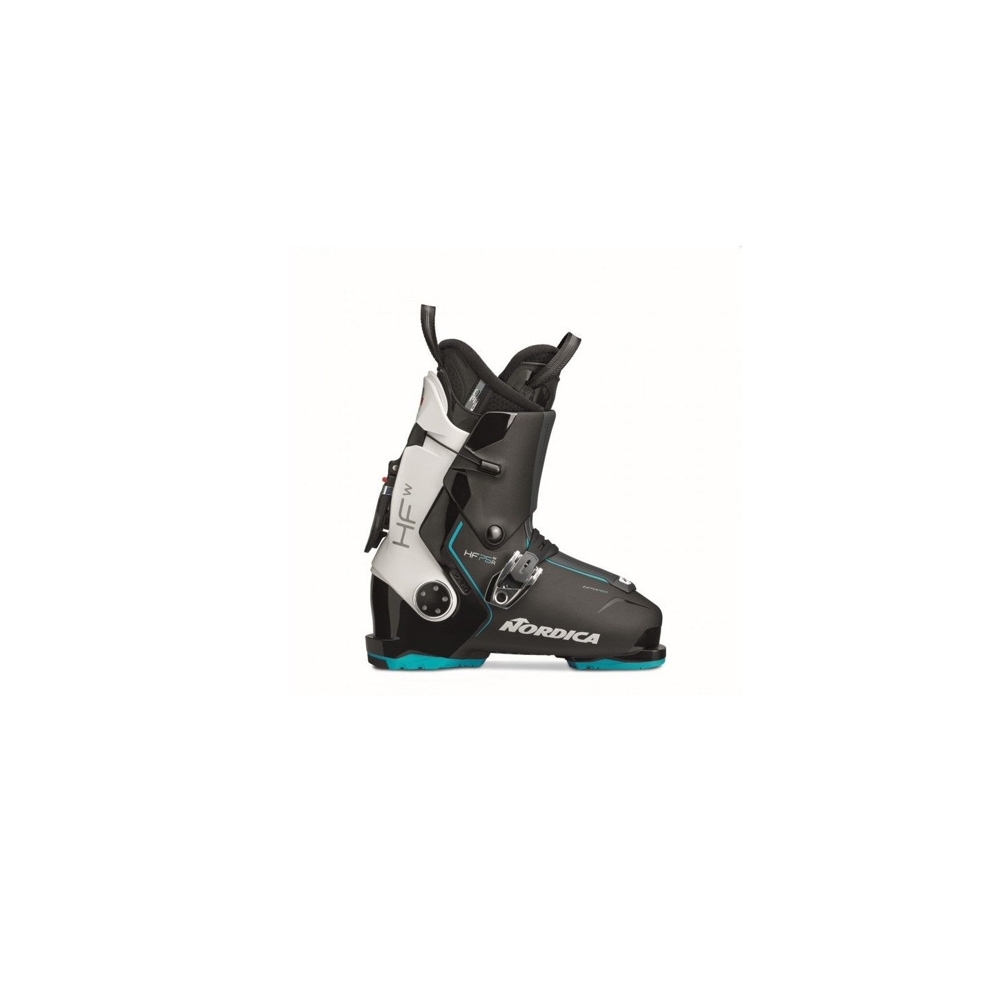 HF 75 W Scarpone Sci Donna Nero Bianco Azzurro